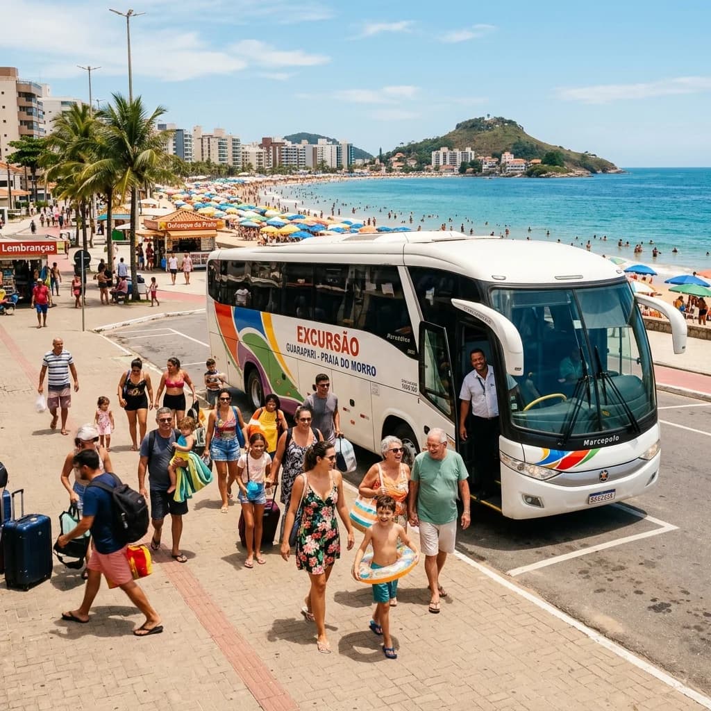 Porque uma das melhores formas de viajar para a praia em Guarapari é através de excursões