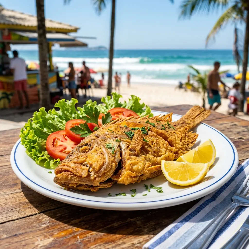 Peroá Frito na Praia